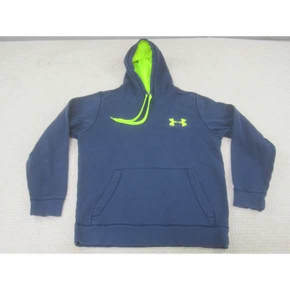 Under Armour Sweatshirt Mens Small Blue Pullover Sweater Loose Fit Hoodie - Picture 1 of 9